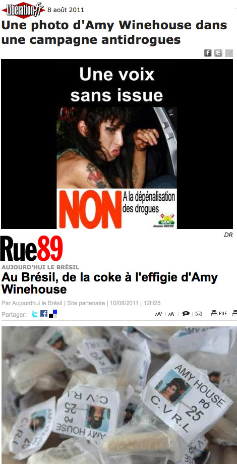 Amy Winehouse - drogue
