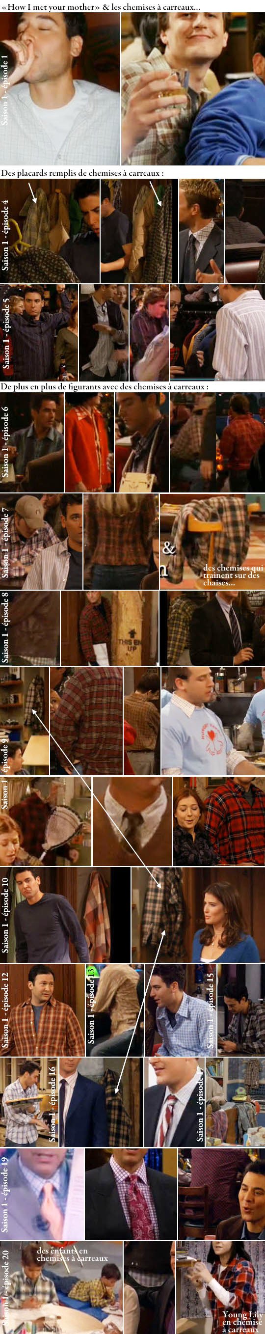 acteurs de How I met Your Mother et leurs chemises à carreaux
