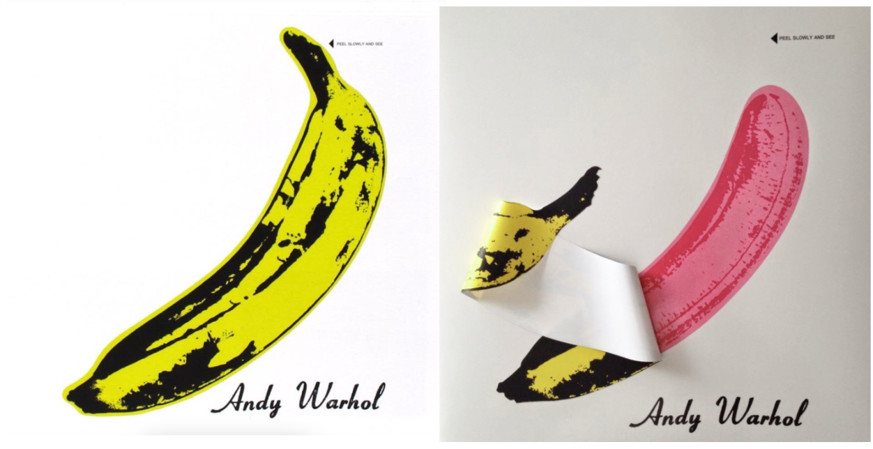 pochette de disque par Andy Wahrol