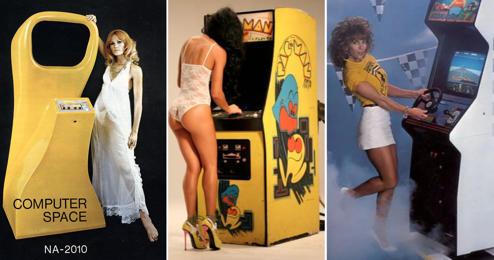 publicité vintage pour bornes arcades
