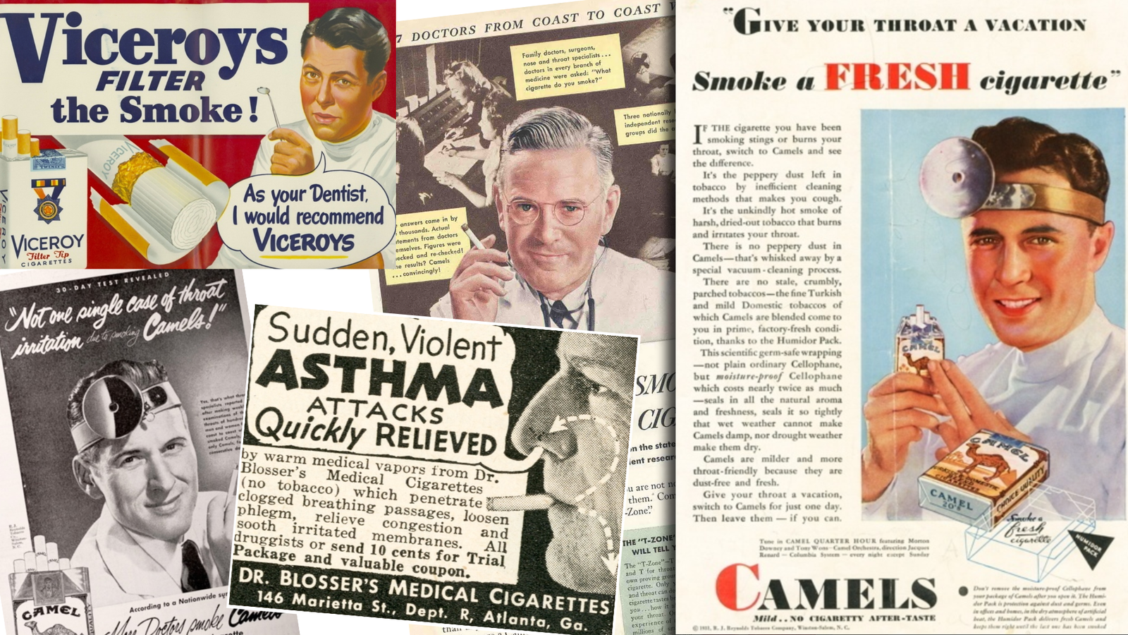 Anciennes publicités pour cigarette