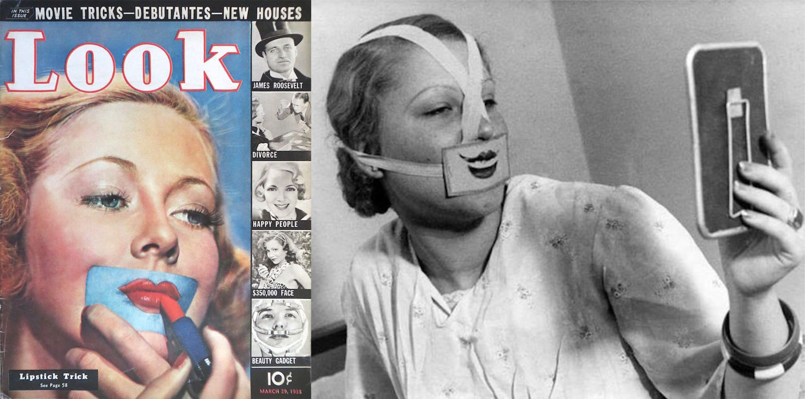 publicité vintage pour maquillage