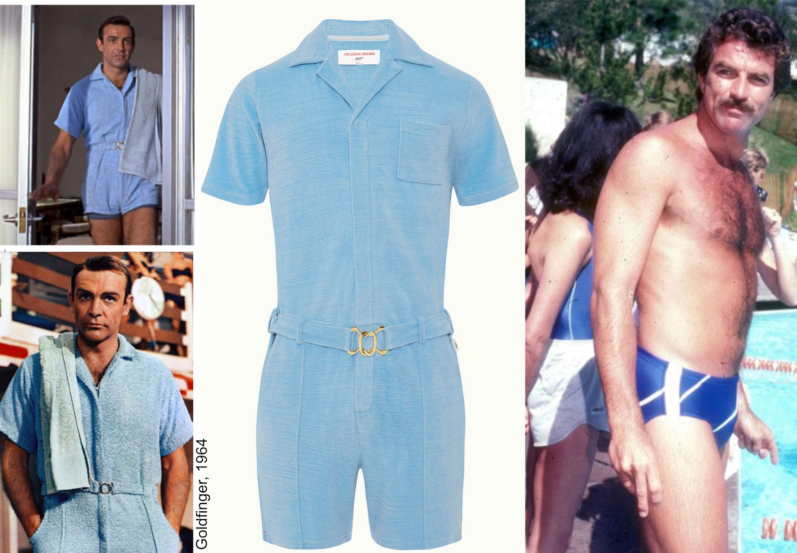 james Bond et sa combi-short bleu ciel inoubliable