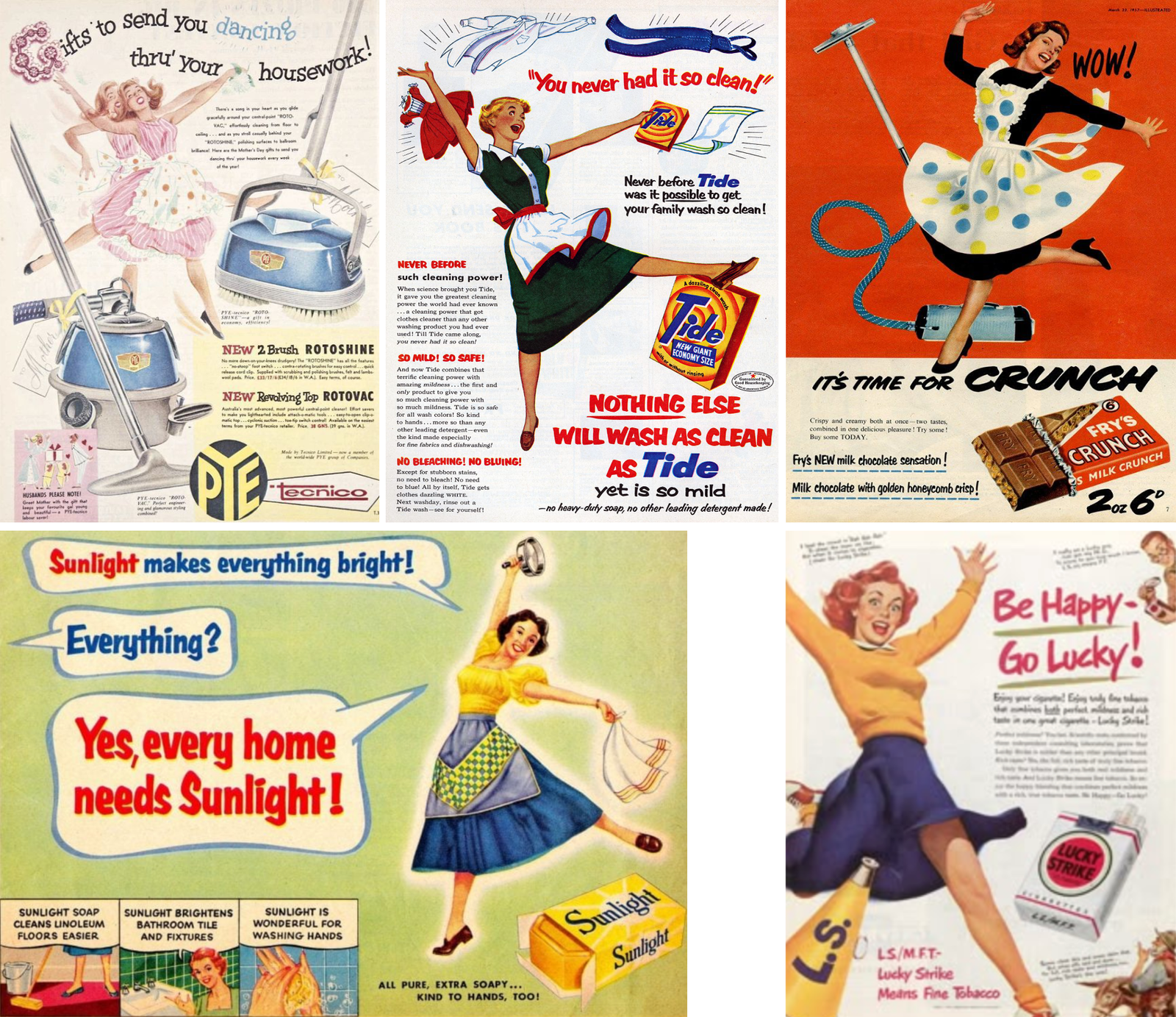 vintage advertising - publicités anciennes et sexistes