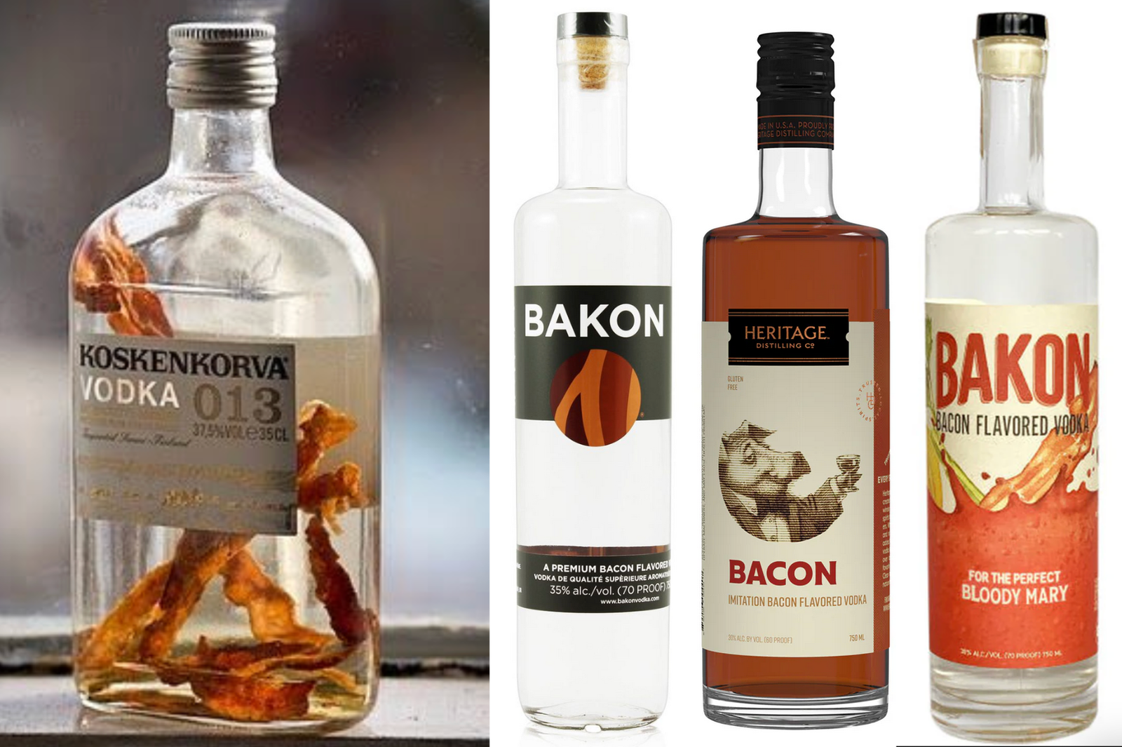 vodkas au bacon