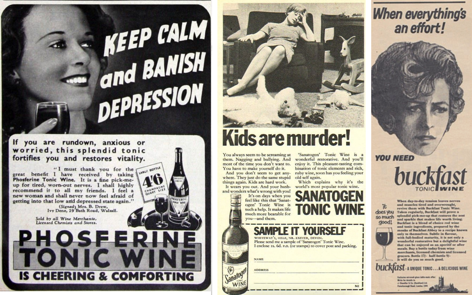 publicité vintage pour médicament alcoolisé