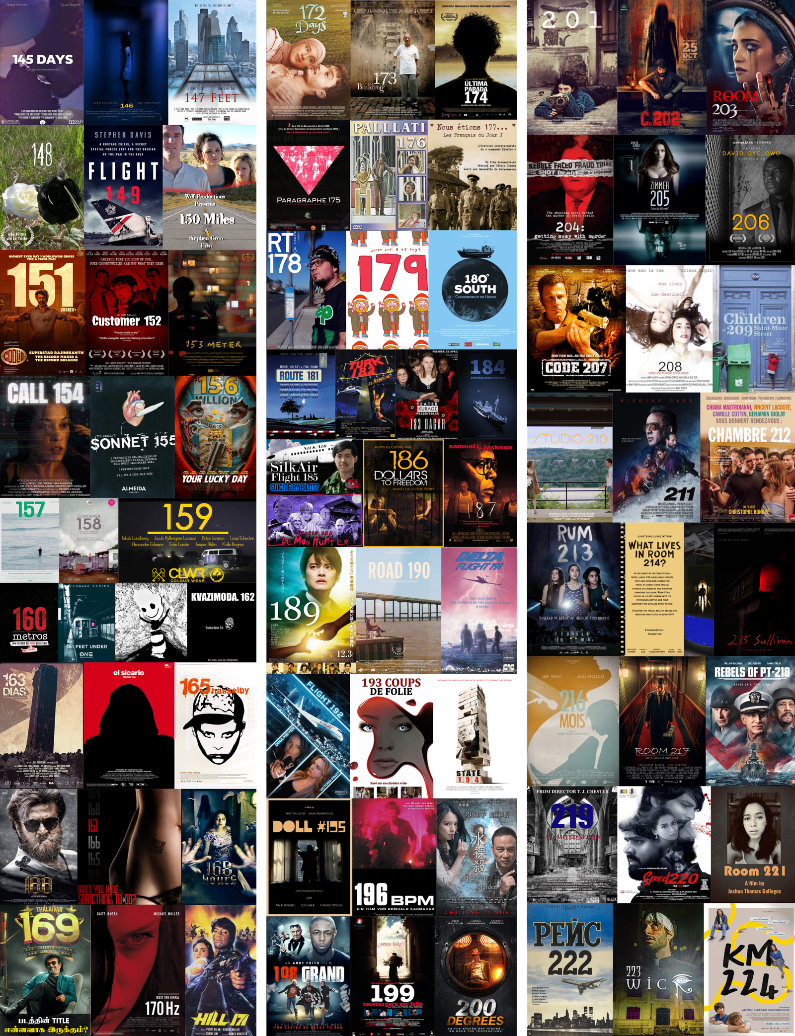 Affiches de cinéma contenant des chiffres et des nombres