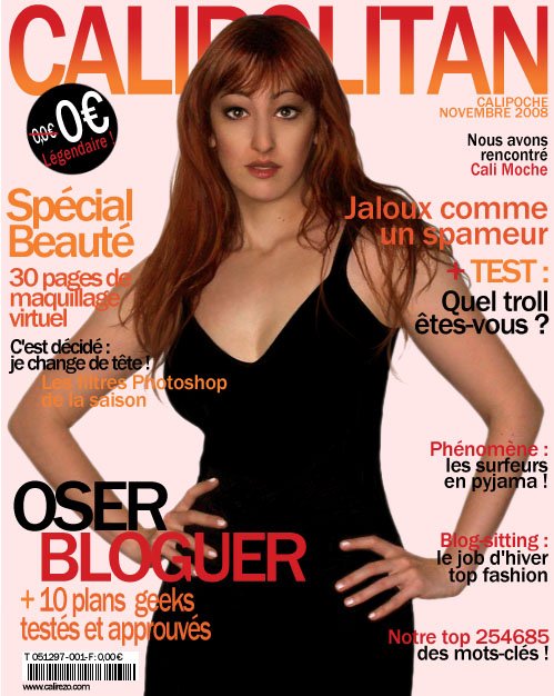 calipolitan fausse couverture de magazine, nov 2008