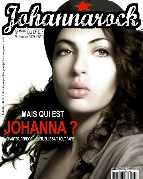 fausse couverture de magazine - Johanna, nov 2008
