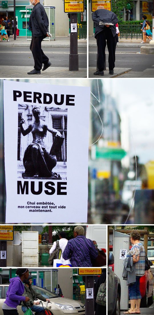 Lost Muse affiches rue street Art, aoû 2010