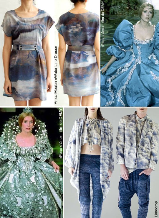Robe couleur de temps - peau d'ane