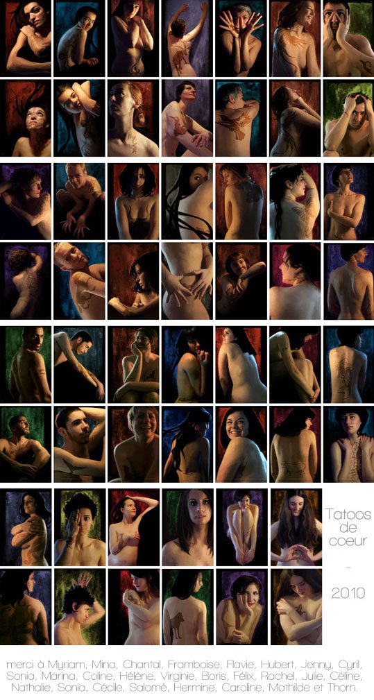 peinture numérique - tatoos de coeur, juin 2010